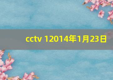 cctv 12014年1月23日